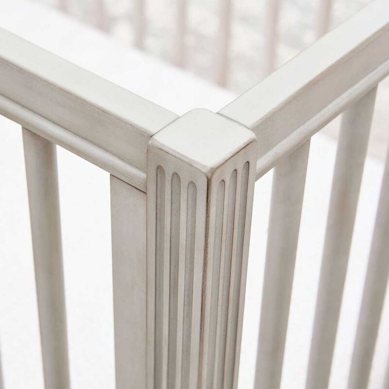 Pottery Barn Kids Harlow Convertible Crib Antique Gray image number 1
